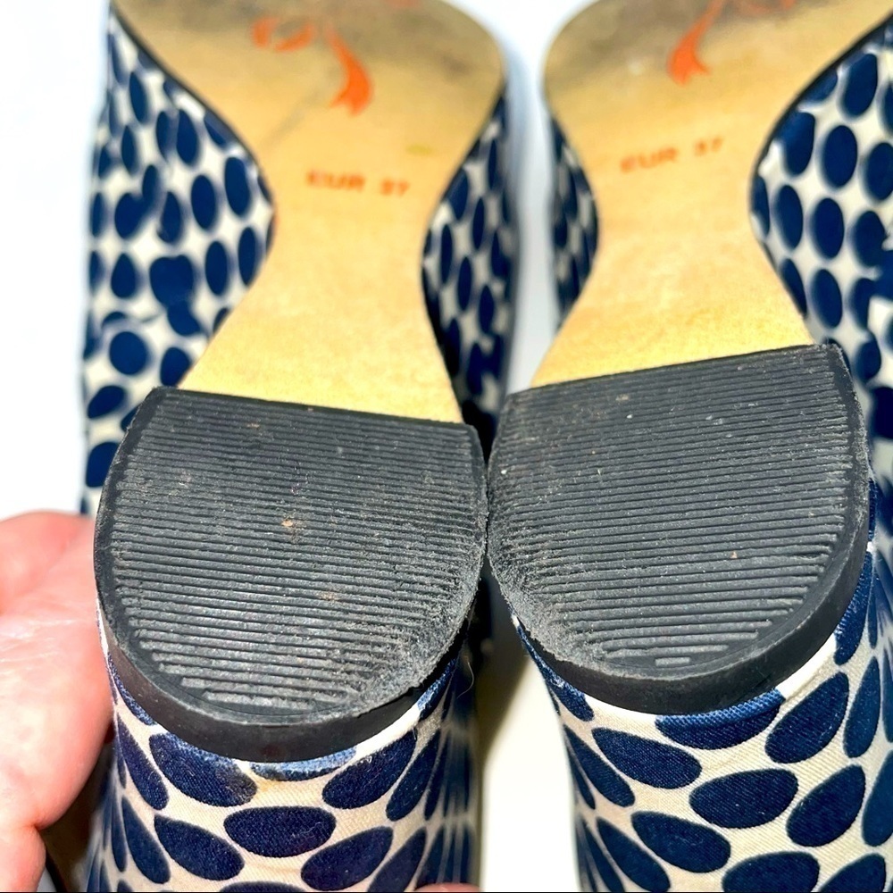 Poetic License “Mad Money” Wedge Sandals Polka Dot Size 6.5 - Picture 11 of 12